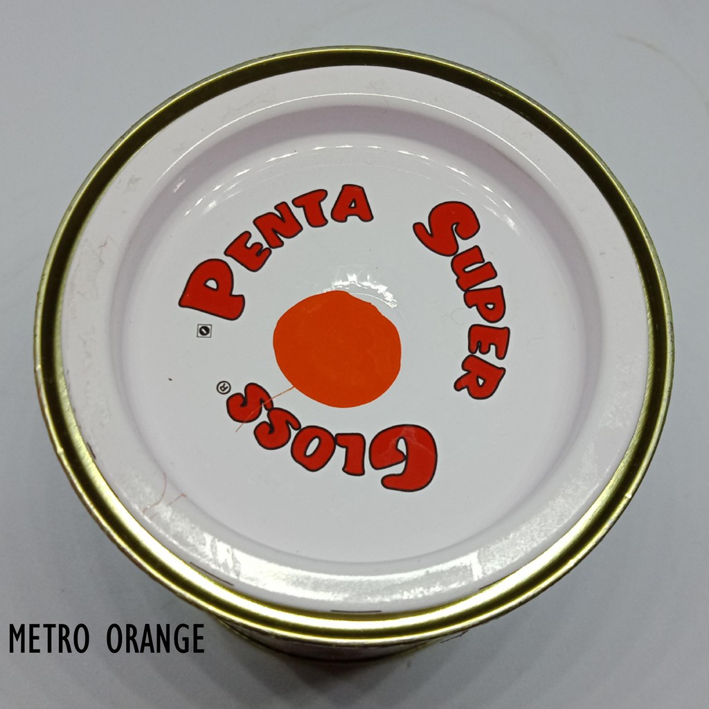 PENTA METRO ORANGE 2101 200 gram -  cat oren penta super gloss - cat penta orange - cat penta oren - cat motor oren