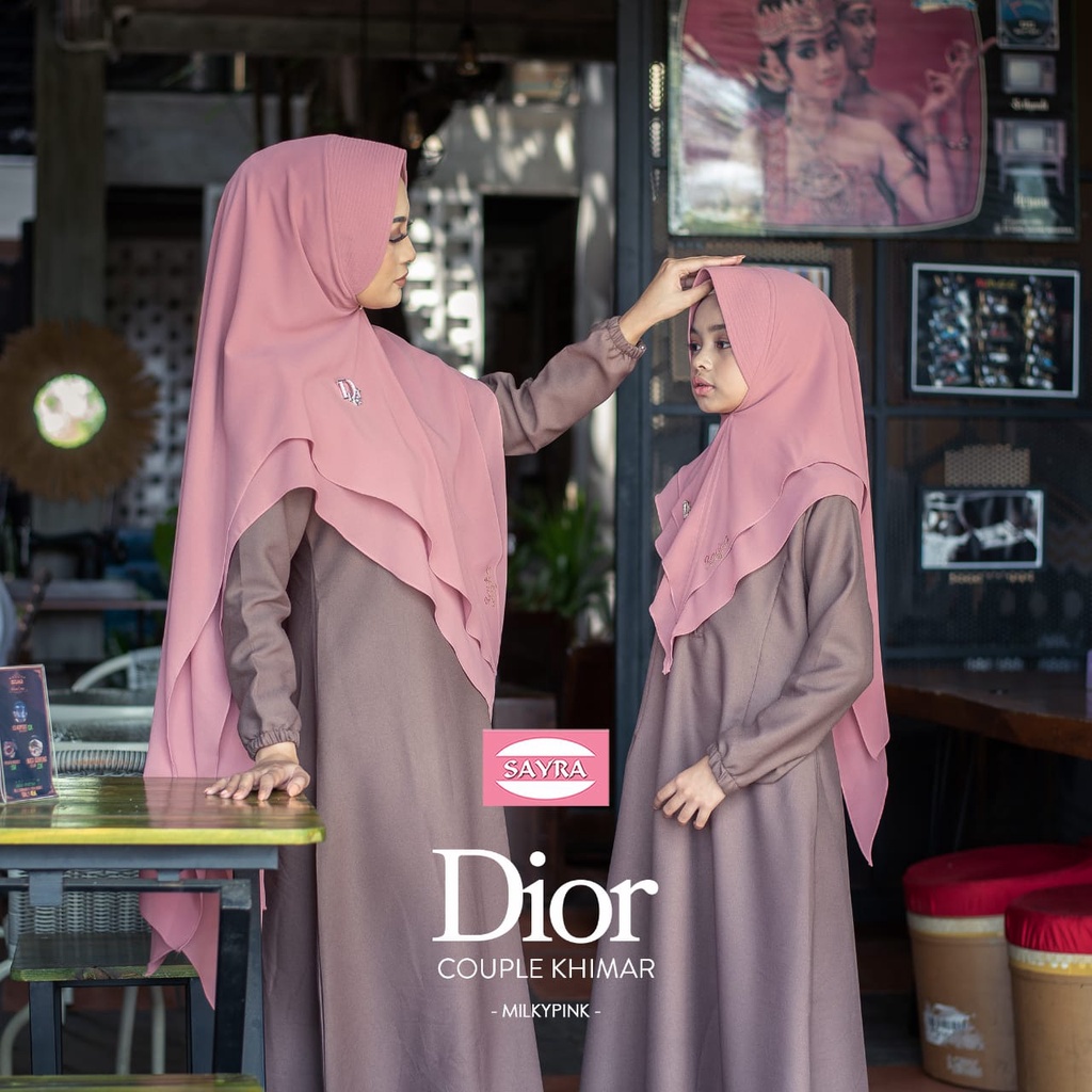 KHIMAR DIOR ORI SAYRA-DUSTY PINK