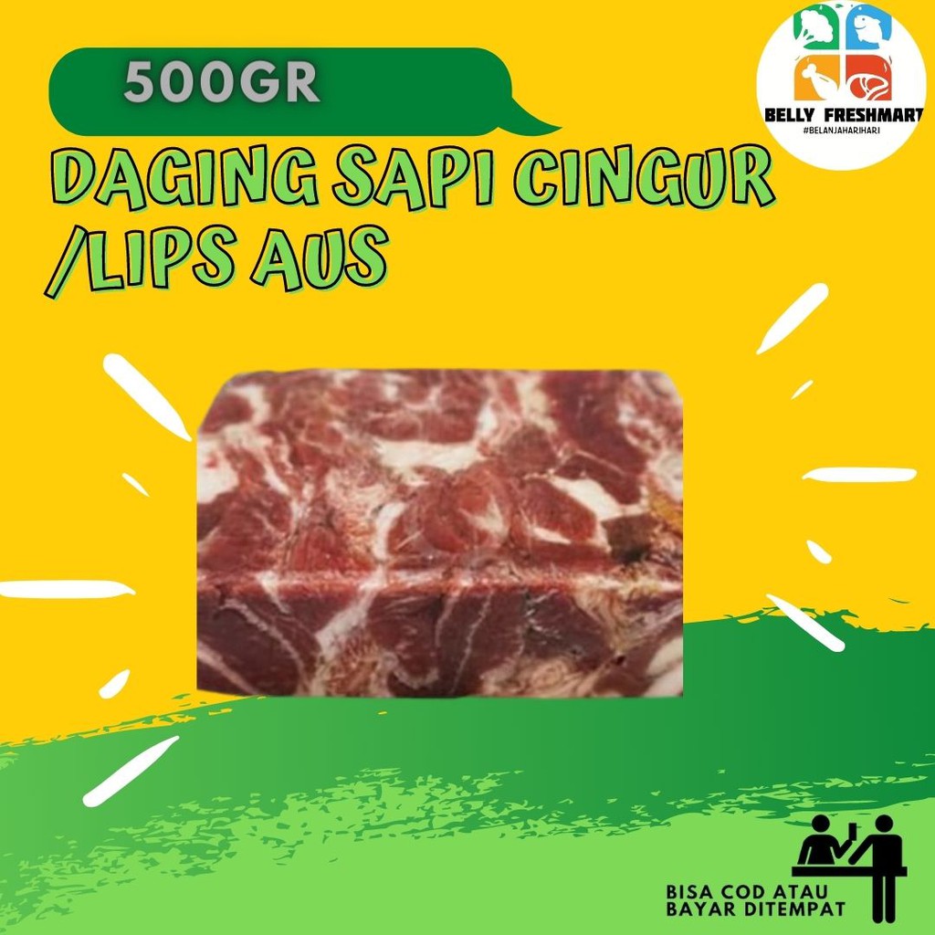 

Daging Cingur Sapi Lips Australia 500 Gram Bahan Masakan Premium