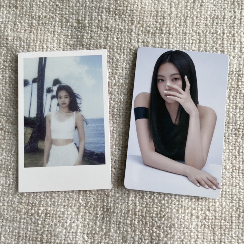 [take all] Blackpink Jennie summer diary in hawaii polaroid + dashing diva photocard
