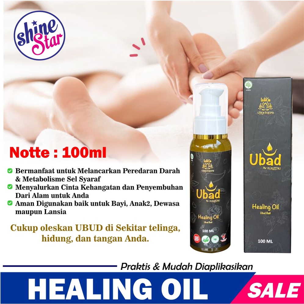 SHINE STAR - [ BAYAR TEMPAT ] ASLI 100% MINYAK BALUR HERBAL UBAD BALI HEALING OIL BY PURIFUKU