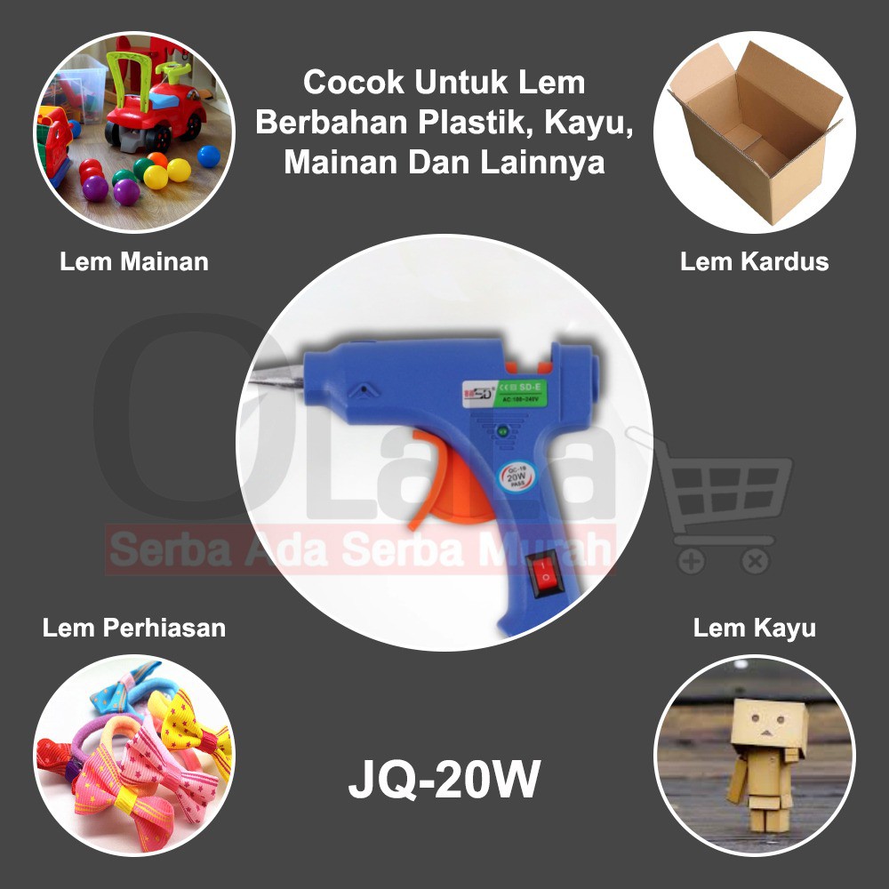 Alat Lem Tembak Glue Gun 20W 40W JQ-20W