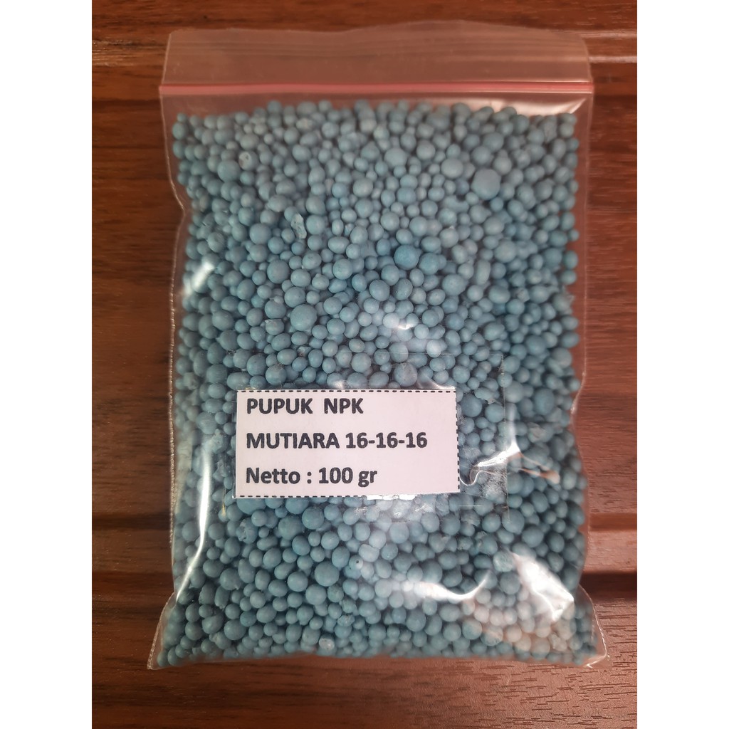 Pupuk Tanaman NPK Mutiara 16-16-16 Repact 100 gram