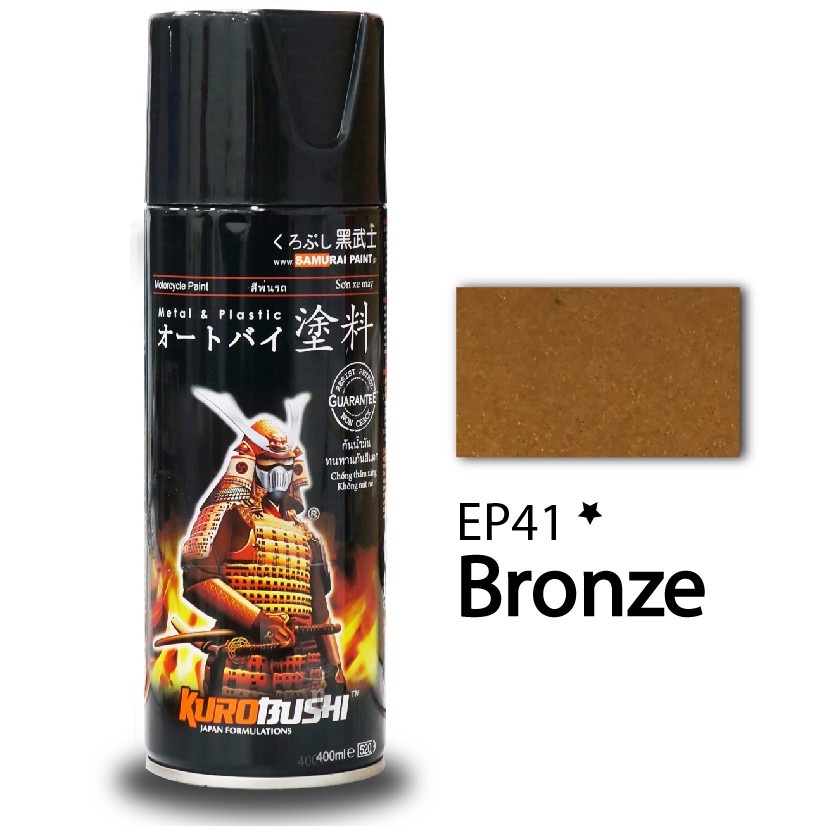 Cat Semprot Pilox Pilok Samurai Paint Kurobushi EP41* Bronze / Perunggu / Coklat Emas EP 41 (400ml)