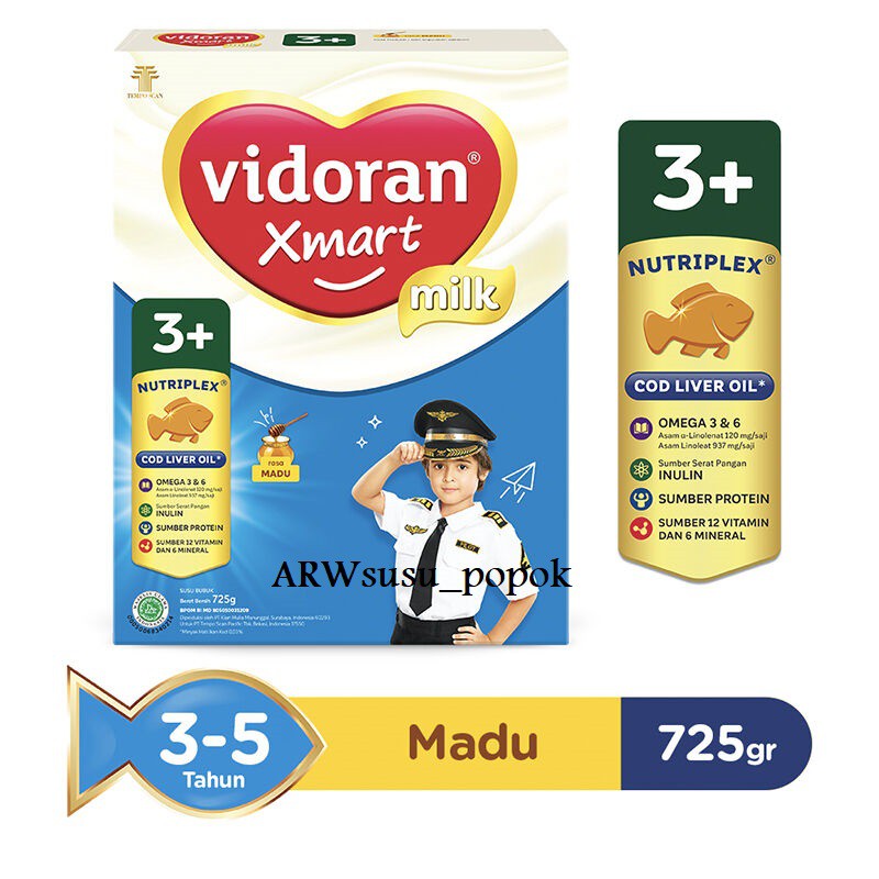 

Vidorant Xmart 3+ Madu 725g