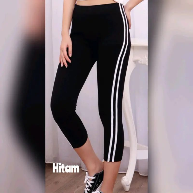 Celana wanita 7/8 list import / celana legging wanita 7/8