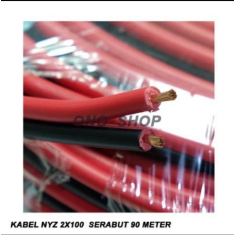 Kabel NYZ 2x100 kabel serabut 90 meter