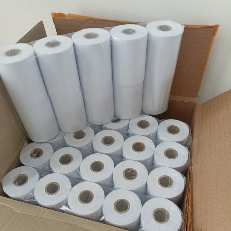 

Kertas Kasir Struk HVS 1ply 75x65mm 75x60 Paper Roll 75x55mm POS Printer Dot Matrix 1 ply 75 x 65 mm