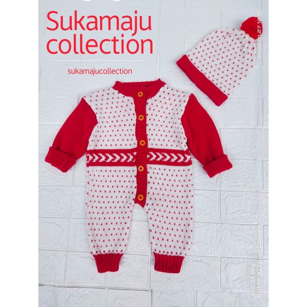 JUMPER BAYI POLCADOT UNISEX/ROMPER BAYI POLCADOT UNISEX