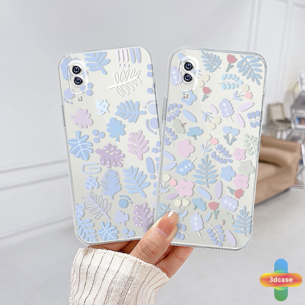 Case VIVO Y21A Y21T Y12S Y12 Y20 Y15S Y91C Y21 2021 Y30 Y21S Y20S Y12i Y01 Y91 Y30i Y93 Y95 Y15 Y17 Y50 Y53S Y51 2020 Y51A Y33T Y10 Y33S Y1S Y11 Y31 Y20i Y91i Y90 Y51S Y12A Y33 Y11S Y30G Y12G Y20A Y20G Y21E Fashion Fresh Flower Silicone TPU Phone Case