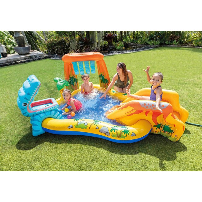 Kolam Renang Angin Wahana Bermain Air Mini Anak Inflatable Swimming Pool - Y010 - Blue/Yellow