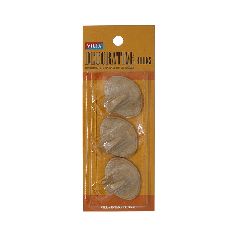 Ktmstore Villa Prima wood Hook Gantungan baju Kail Unik Tempel Kuat 2201-2004