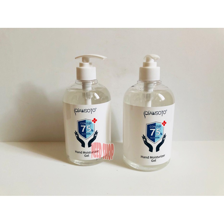 BESAR QIANSOTO HAND GEL SANITIZER ANTISEPTIK ALKOHOL WANGI BPOM 500 ML DISKON 