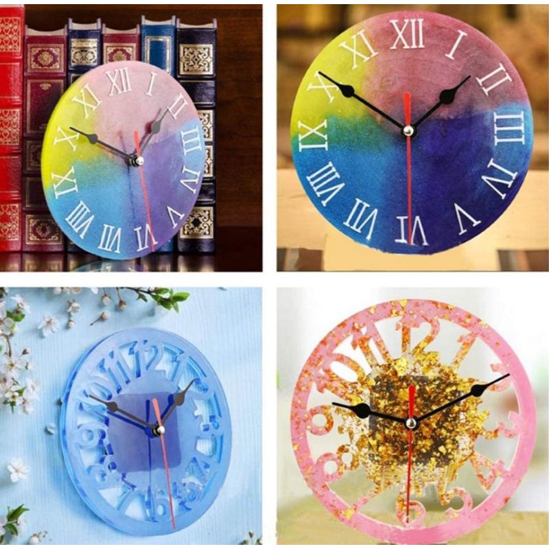 Mold / Cetakan silikon bentuk jam untuk Resin