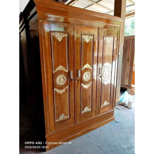 Lemari Kayu Jati Pintu 3 lemari kayu lemari kayu lemari awet