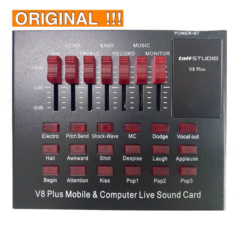 SOUNDCARD V8 PLUS ORIGINAL TAFFSTUDIO