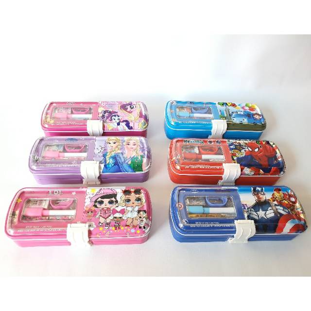 

Tempat Pensil Tingkat 3 Set Murah Import Stationery Set Alat Tulis