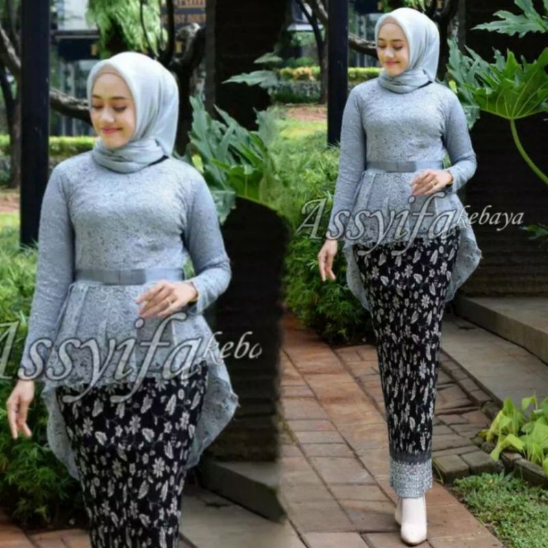 SETELAN KEBAYA AURORA BRUKAT KEBAYA MODERN KEBAYA WISUDA KEBAYA PESTA