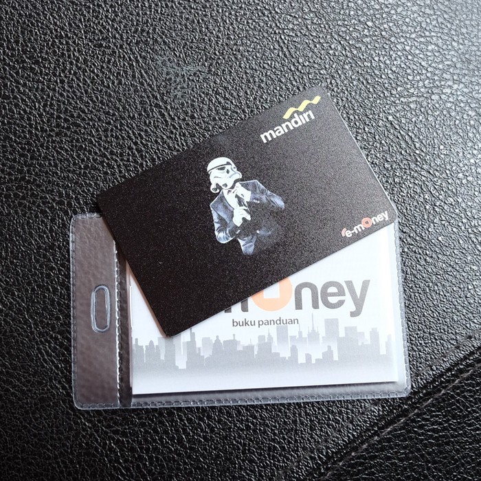 KARTU DEBIT CARD E TOLL Dan E MONEY STORMTROOPER STAR WARS ROBOT PUTIH CUSTOM