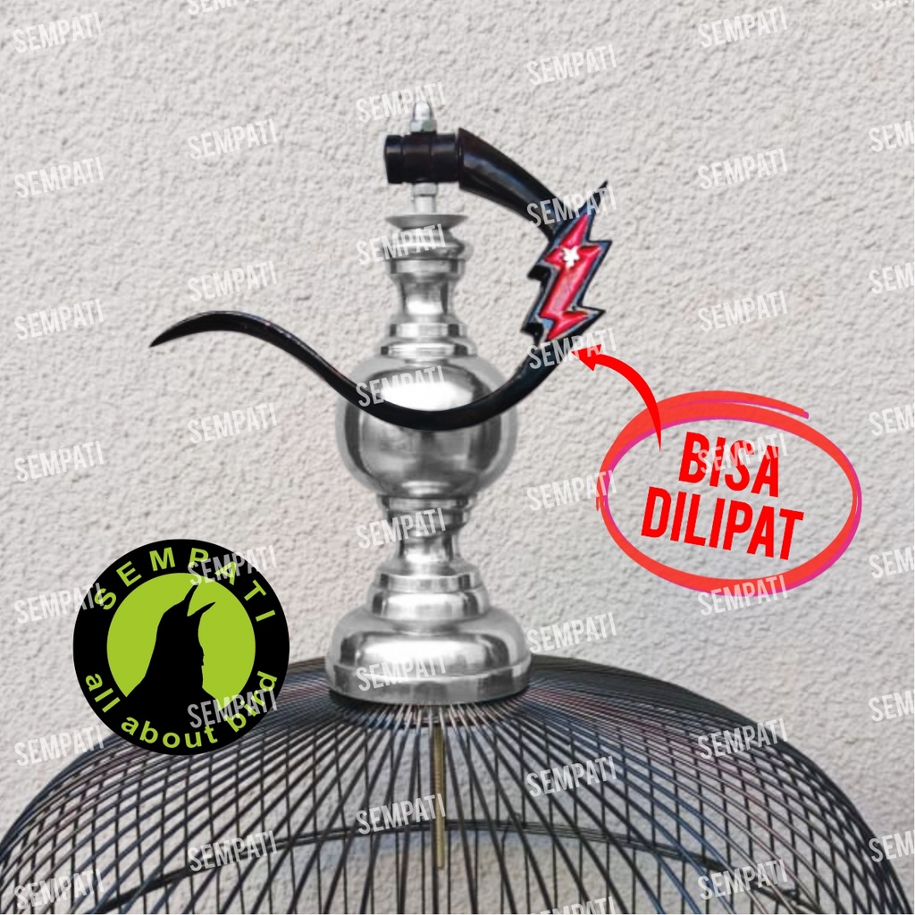 GANTUNGAN SANGKAR BURUNG LIPAT PETIR CANTOLAN GANTUNGAN KANDANG BURUNG MURAI KOTAK LOVEBIRD GTGPT-3