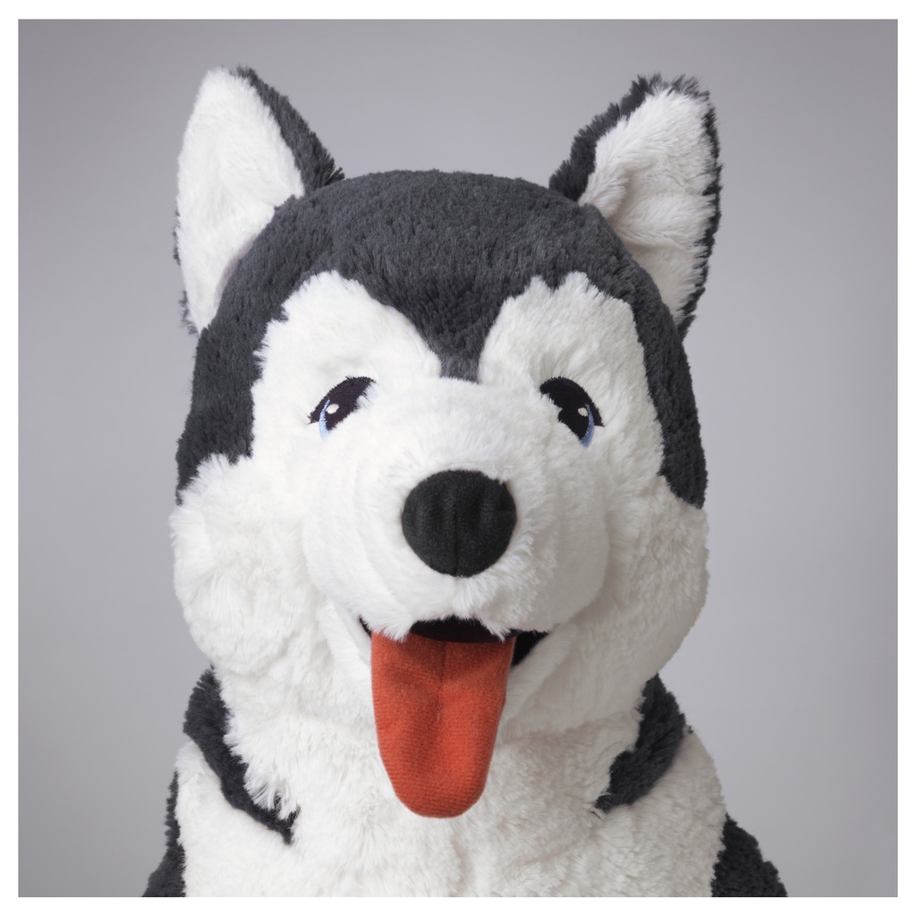 LIVLIG Boneka, anjing/siberian husky, 57 cm 100% Original IKEA