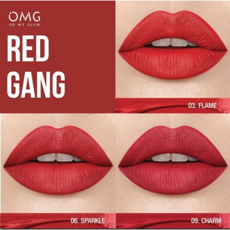 OMG oh my glam matte kiss lip cream (lipstick lipcream)