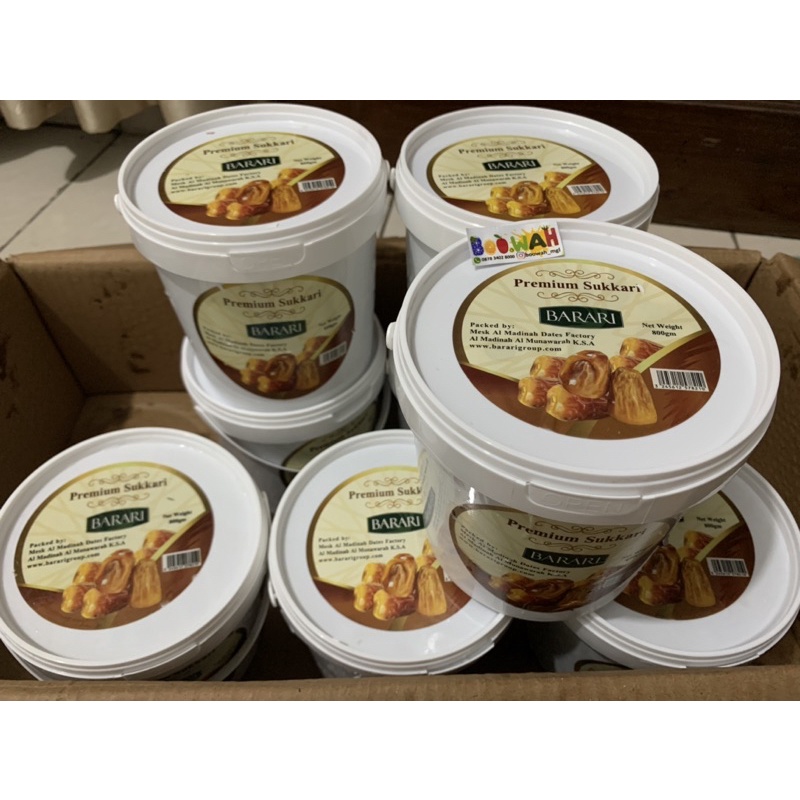 Kurma Sukkari Barari Premium Ember 800gr