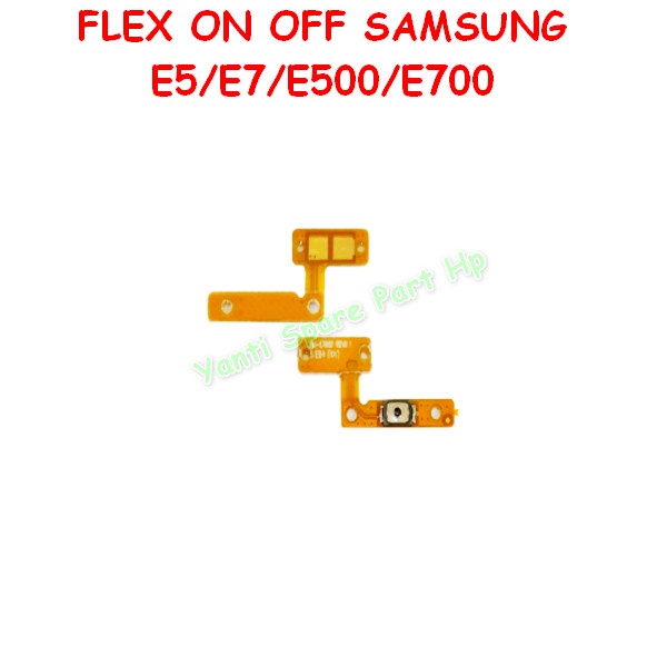 Flexible On Off Samsung E5 E7 E500 E700 Original New