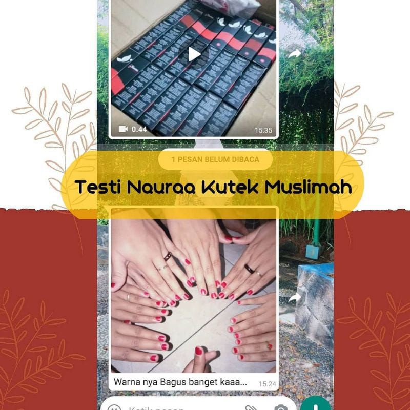 Naura kutek Muslimah/ Kuteks Halal Muslimah Perawatan Kecantikan (Bisa COD)