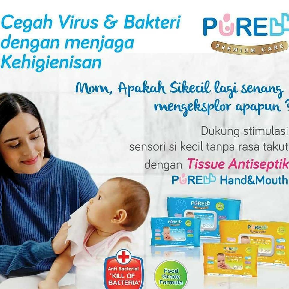 Pure BB Baby Wipes Hand and Mouth &amp; Baby Cleansing Tissue