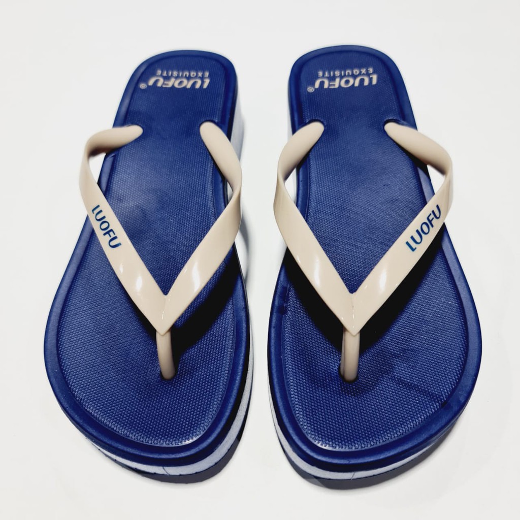 jelly sandal wanita jepit luofu sendal japit karet import F2268E01S