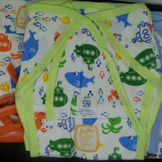 Popok Bayi tali dua Jingle 6pcs