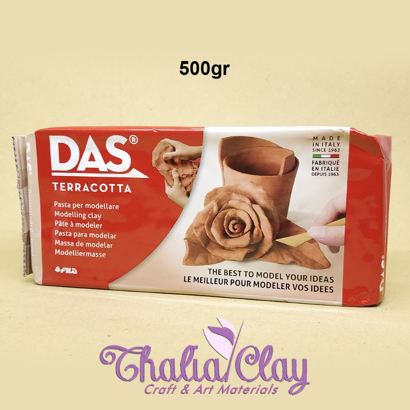 DAS CLAY 500GR AIR DRY CLAY PAPER CLAY MODELLING CLAY KERAJINAN GERABAH POTTERY
