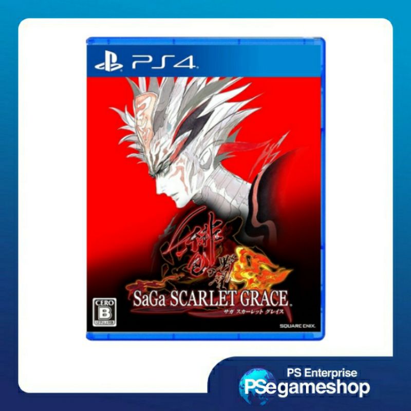 PS4 SaGa Scarlet Grace Ambitions (R3/English) + Player manual