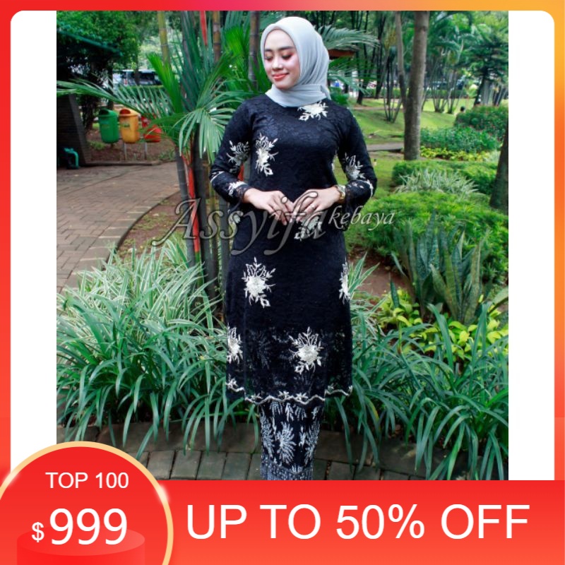 Promo % kebaya tunik Bordir terbaru / tunik Brokat Bordir / kebaya tunik Brokat Pesta