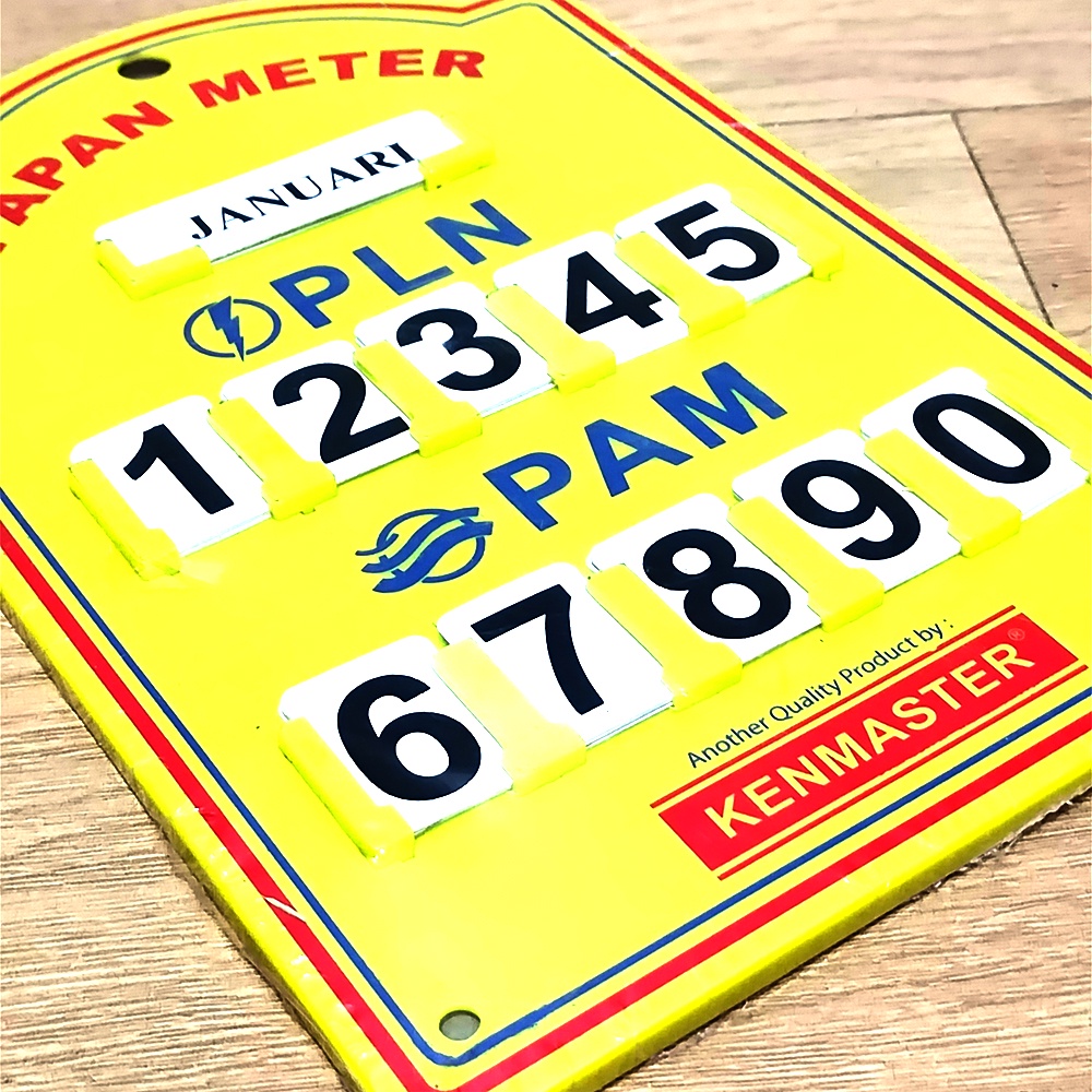 PAPAN METERAN PLN PAM LISTRIK AIR METER