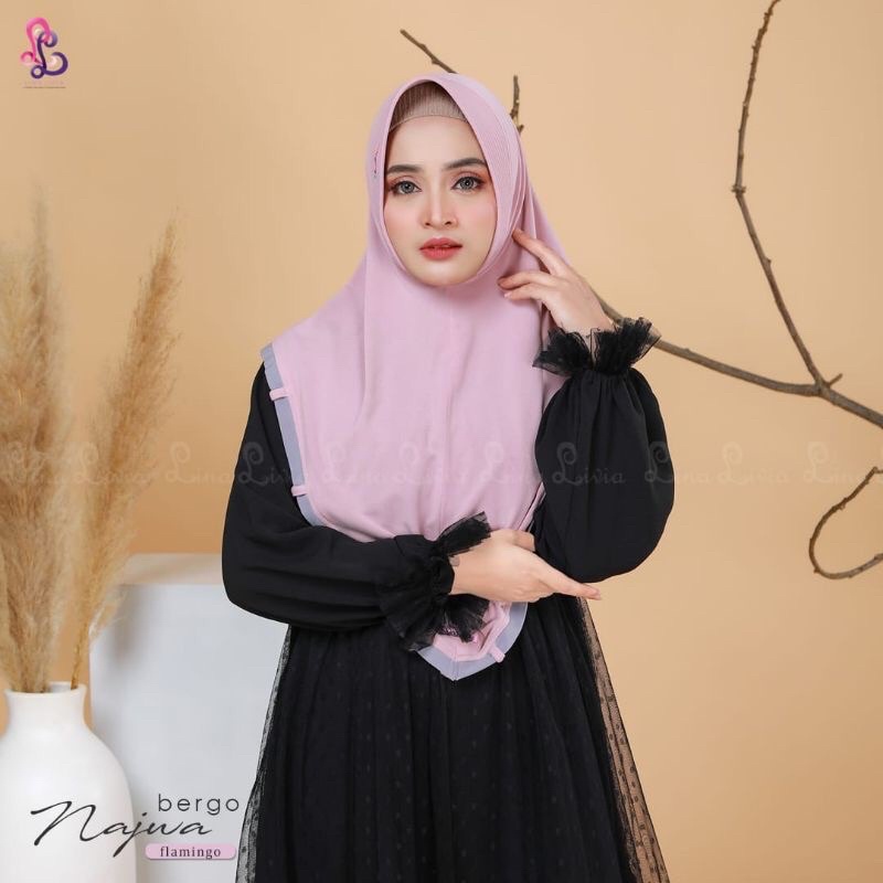 Linalivia Hijab || Bergo Najwa New || Bergo Najwa || instan hijab || Linalivia || Bisa Cod