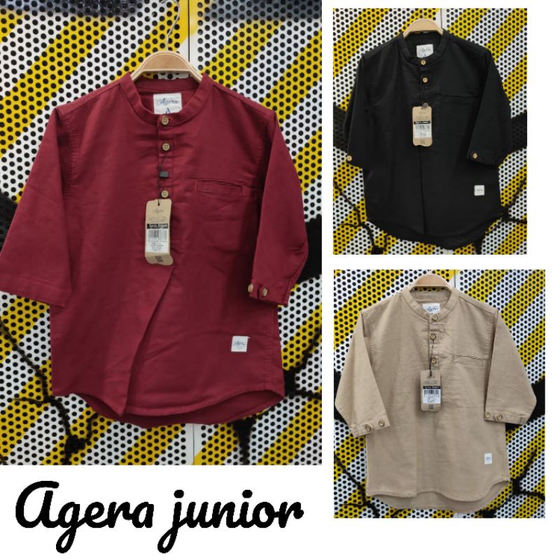 BAJU KEMEJA KOKO KEMKO ANAK LENGAN 3/4 TERBARU ORIGINAL AGERA JUNIOR