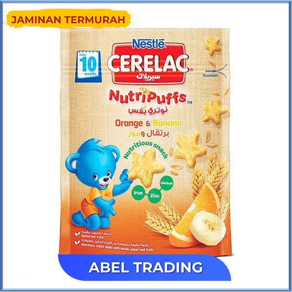 

NESTLE CERELAC NUTRIPUFFCS BANANA and ORANGE 50g