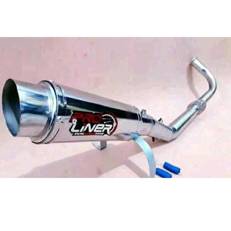 Paling Sesuai.. Knalpot Racing prolinear full crum Supra x/Supra fit/Jupiter z/Vega r/Revo/karisma/B