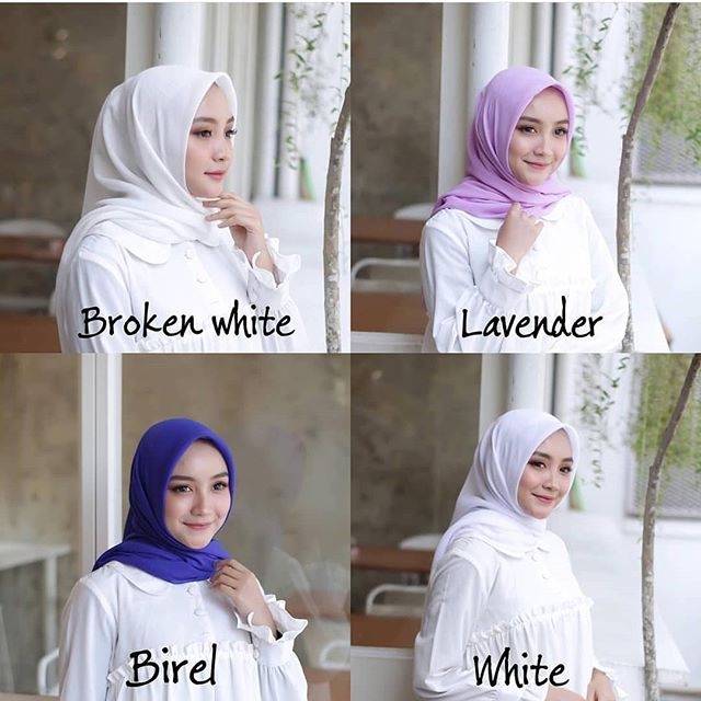 [PROMO] Jilbab BASIC Segiempat Double Hycon BELLA SQUARE PART 1