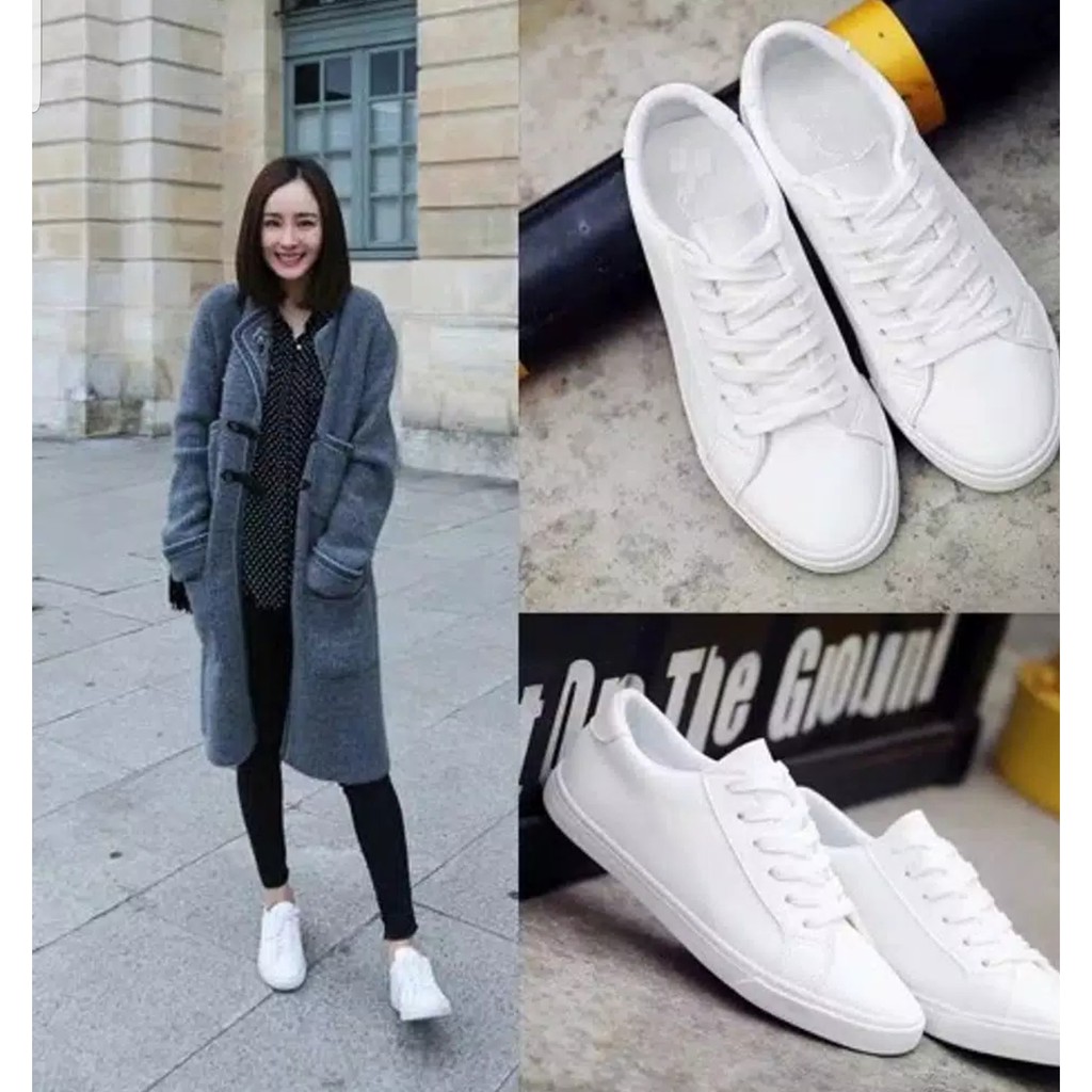 Sepatu Wanita Sneakers Full White