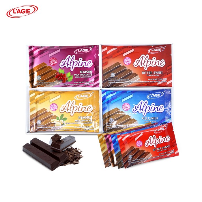 

COKELAT- LAGIE COKLAT PAKET ALPINE 4 RASA TOTAL 240GR -COKELAT.