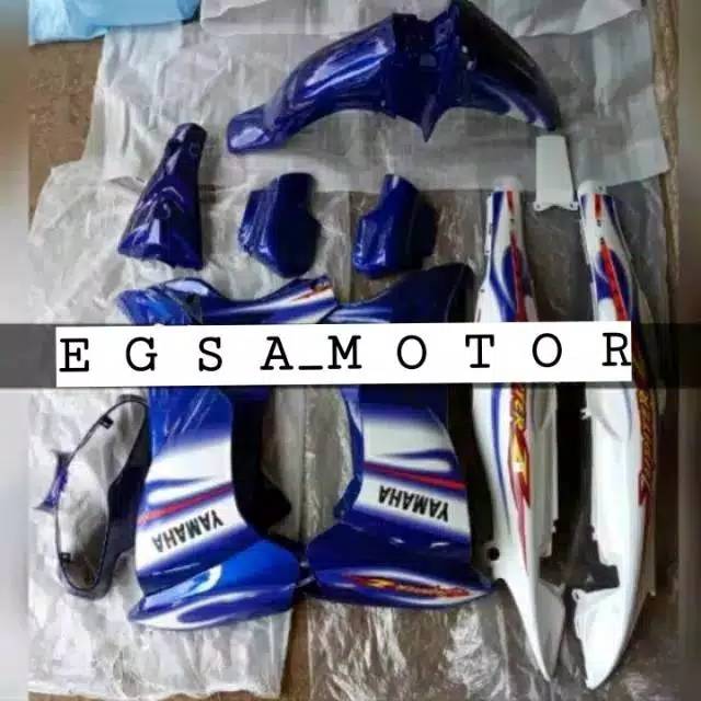 Cover body alus jupiter z lama biru/putih 2004-2005