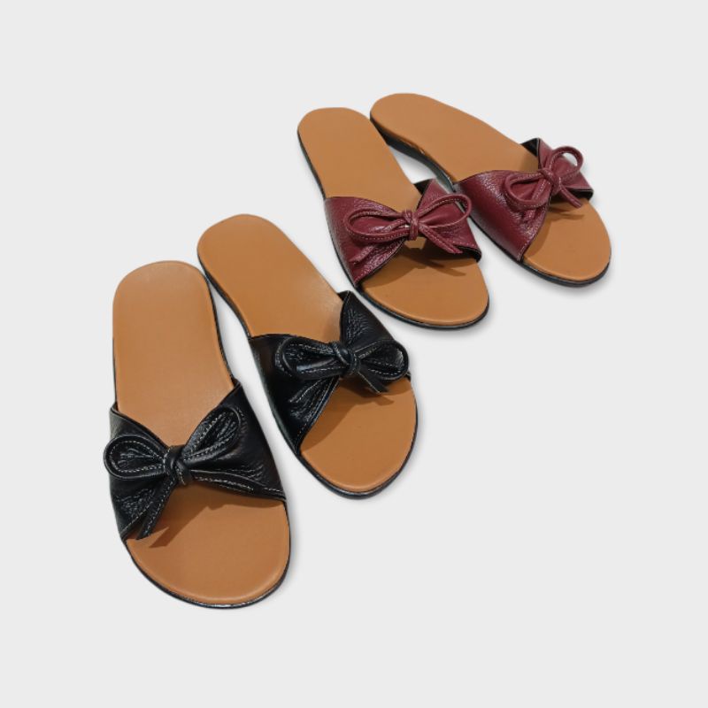 sandal kulit teplek sandal wanita asli kulit