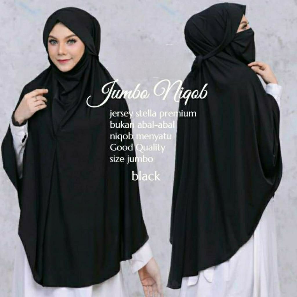 Hijab Instant Cadar Jumbo / Hijab Kekinian Niqob Cadar Jumbo/ Jilbab Jumbo