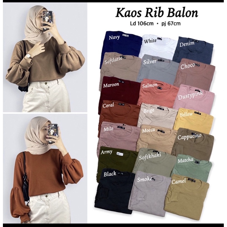 Kaos Rib Balon