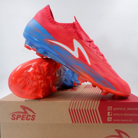 Sepatu Bola Specs Acc Lightspeed II Elite FG Klok Premier Red Blue 101492 Original BNIB