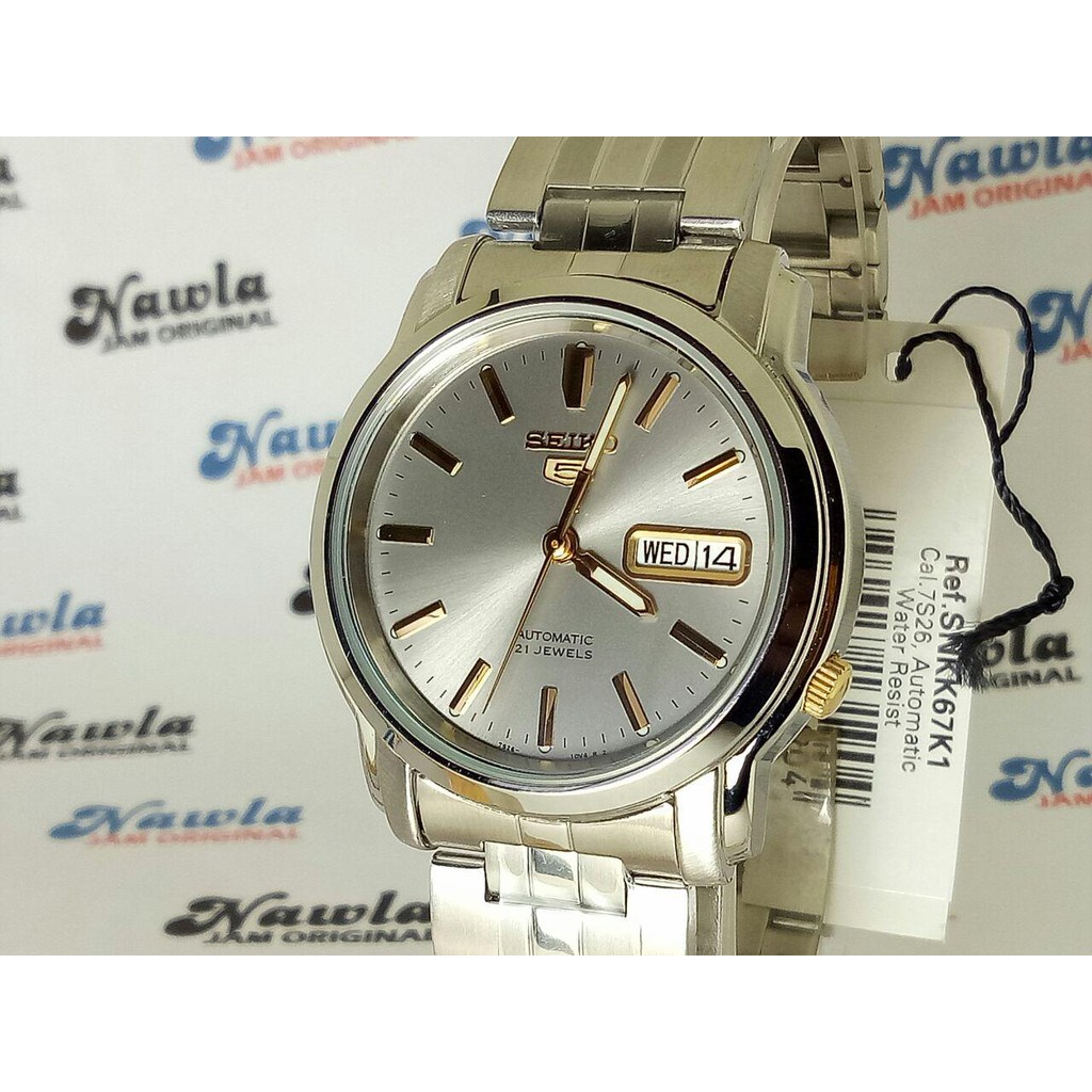 Seiko 5 SNKK67K1 Automatic Grey Dial - Jam Tangan Pria SNKK67