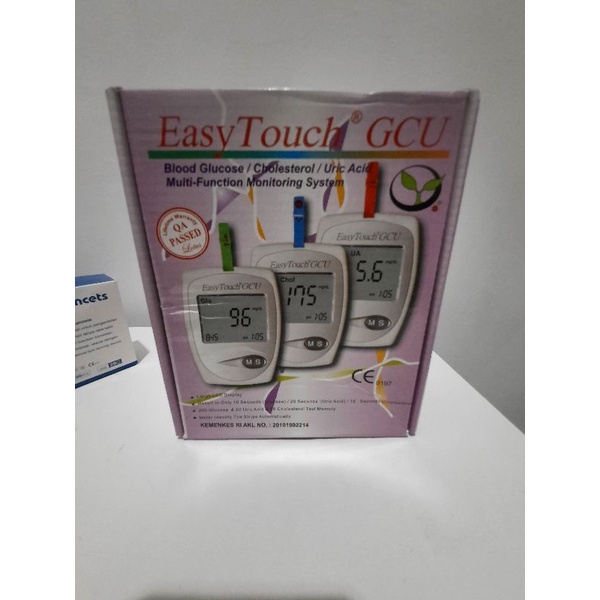 Easy Touch GCU 3 in 1 Alat Check Gula Darah, Kolesterol, dan Asam Urat